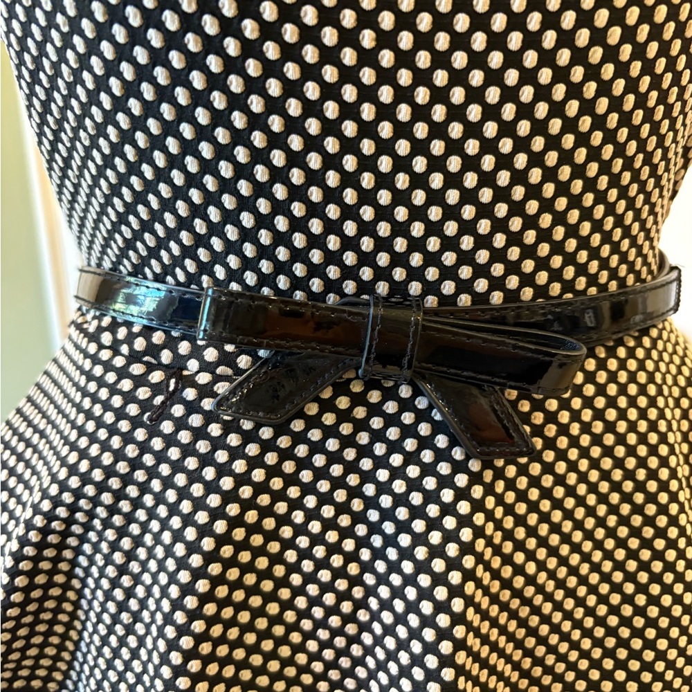 Dressbarn Black and White Peplum Pencil Dress - Picture 3 of 8